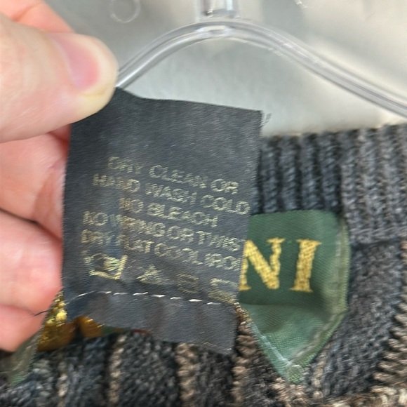 Tosani Vintage 3D Coogi Style Wool Sweater Size M - Picture 5 of 9